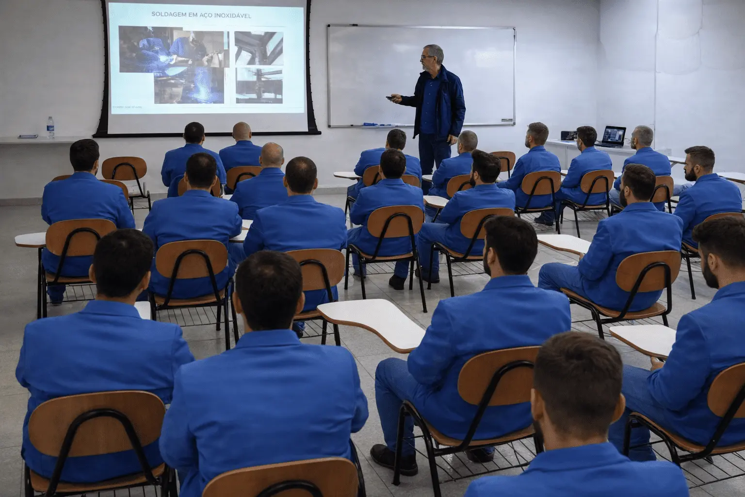 Imagem seção treinamento solda brasagem